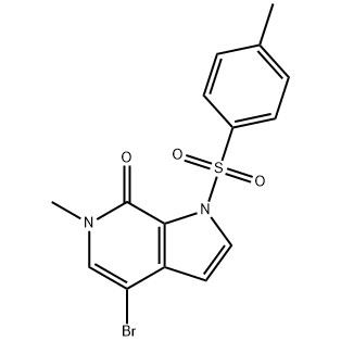 4- bromo -6- methyl -1- tosyl -1 H-pyrrolo [2، 3- c] بيريدين -7 (6H) -one CAS No. : 1445993-87-2