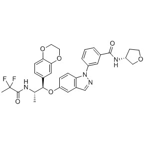 AZD -7594 رقم سجل المستخلصات الكيميائية: 1196509-60-0